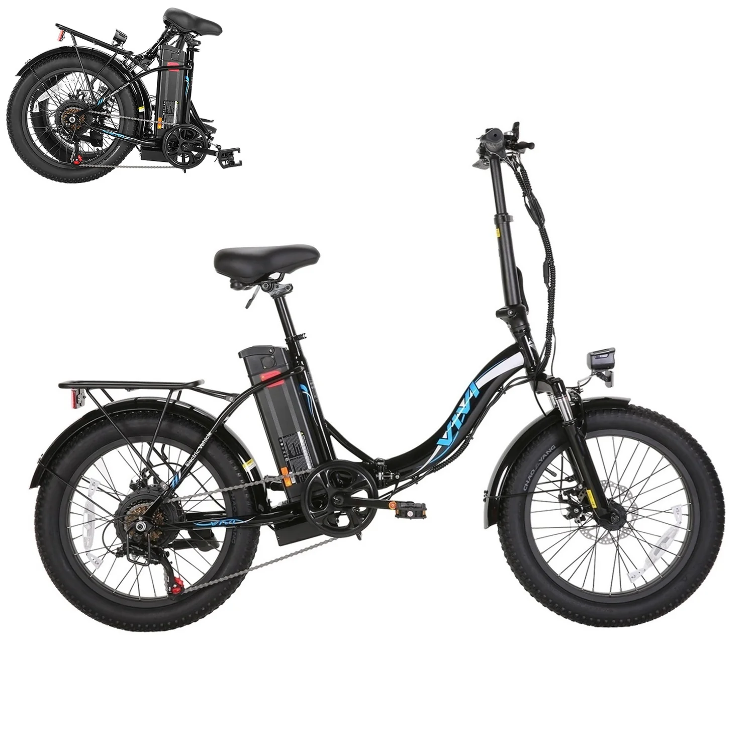VIVI MT20UL Electric Bike 3.0" Fat Tire Folding Electric Bike SGS Certified to UL2849 13 VIVI MT20UL Electric Bike 3.0" Fat Tire Folding Electric Bike SGS Certified to UL2849