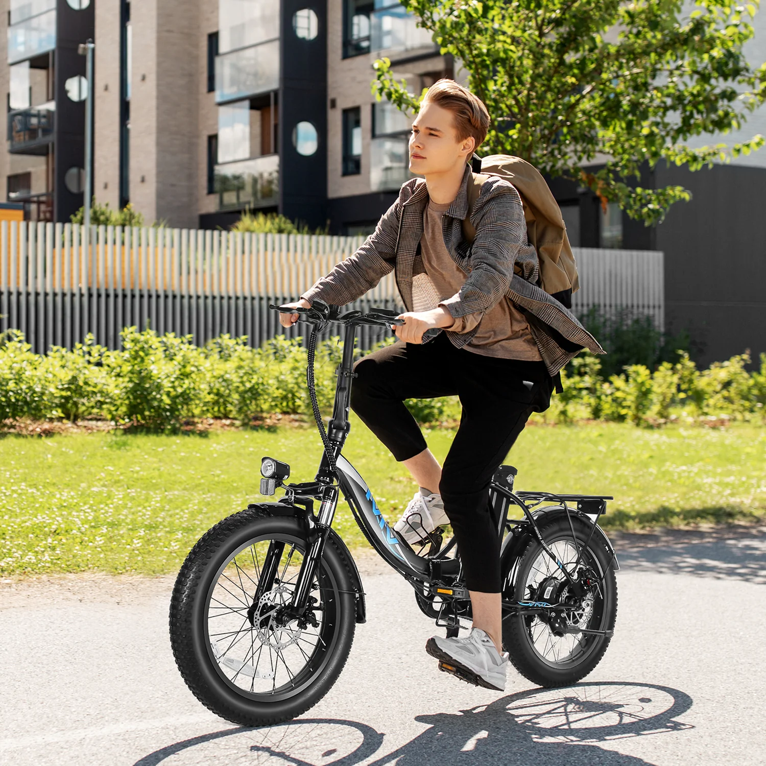 VIVI MT20UL Electric Bike 3.0" Fat Tire Folding Electric Bike SGS Certified to UL2849