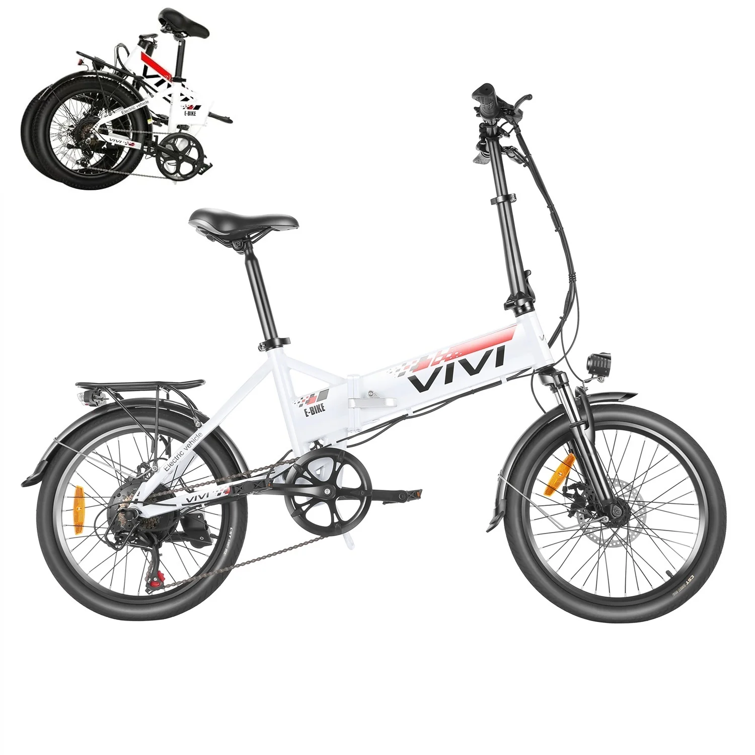 VIVI FM20UL Electric Bike 2.4" Fat Tire Folding Electric Bike SGS Certified to UL2849 20 VIVI FM20UL Electric Bike 2.4" Fat Tire Folding Electric Bike SGS Certified to UL2849