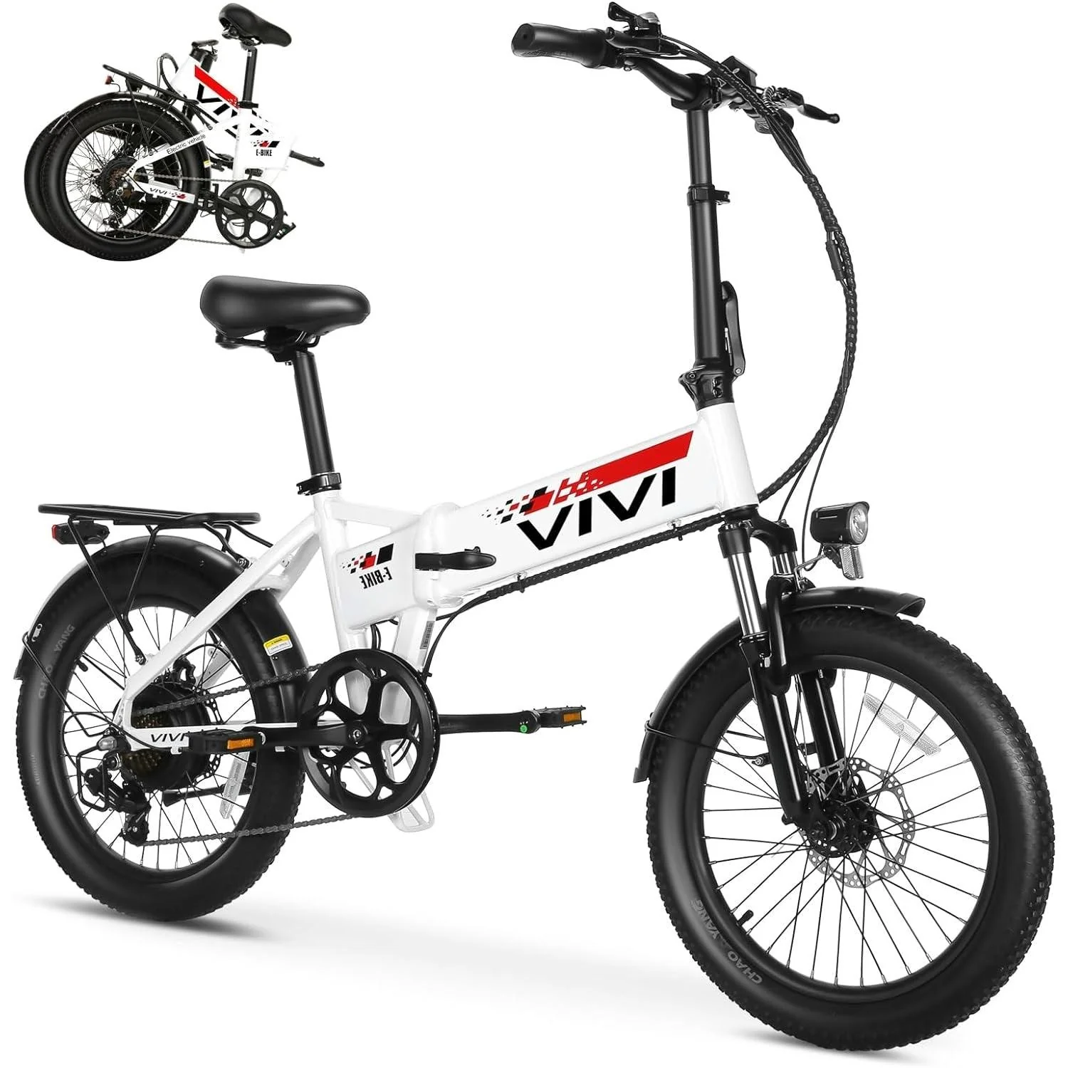 VIVI FM20UL Electric Bike 2.4" Fat Tire Folding Electric Bike SGS Certified to UL2849 21 VIVI FM20UL Electric Bike 2.4" Fat Tire Folding Electric Bike SGS Certified to UL2849