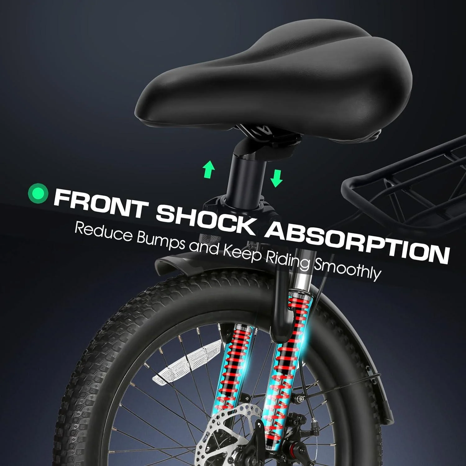 VIVI FM20UL Electric Bike 2.4" Fat Tire Folding Electric Bike SGS Certified to UL2849 8 VIVI FM20UL Electric Bike 2.4" Fat Tire Folding Electric Bike SGS Certified to UL2849