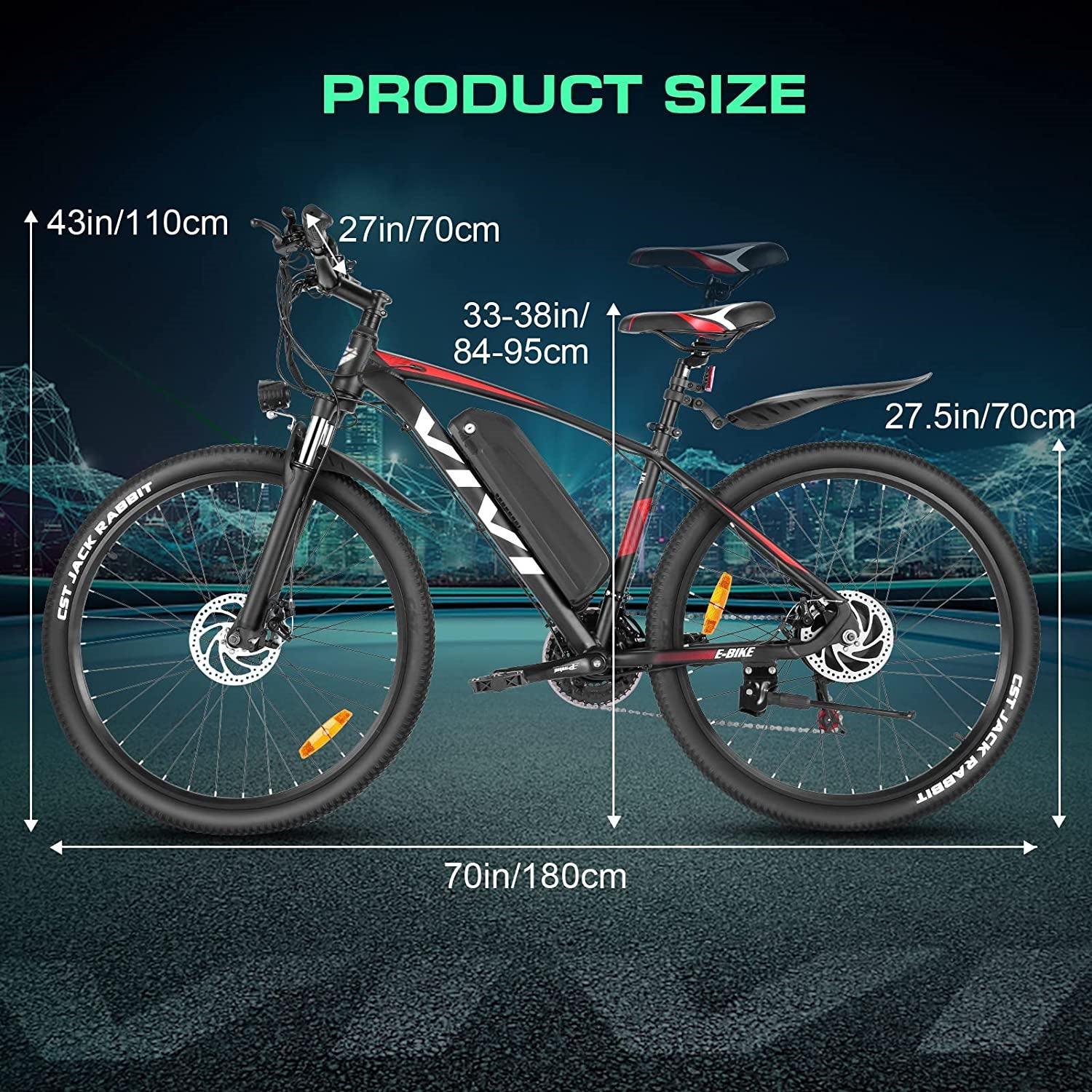 VIVI H7UL Electric Bike 27.5" Off Road Electric Mountain Bike SGS Certified to UL2849 11 VIVI H7UL Electric Bike 27.5" Off Road Electric Mountain Bike SGS Certified to UL2849