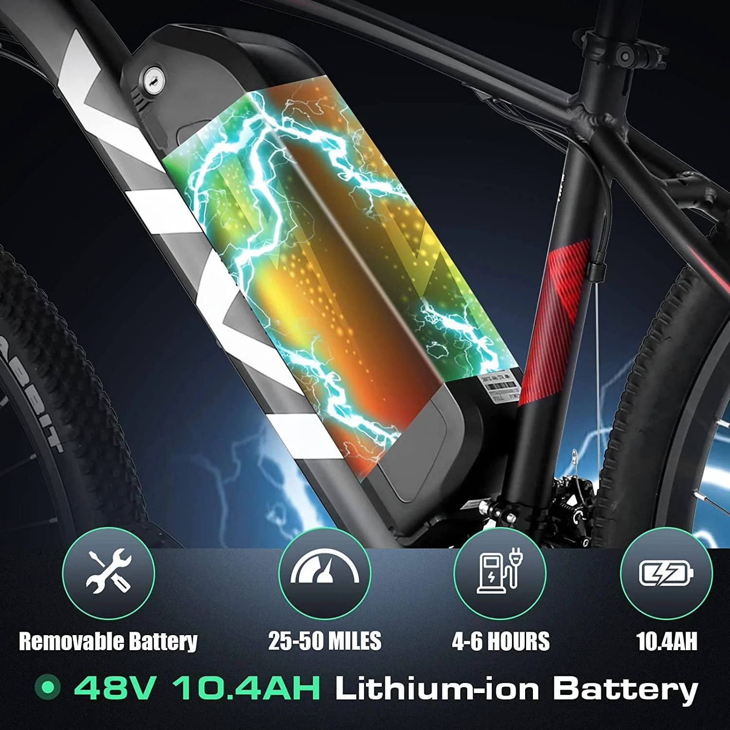 VIVI H7UL Electric Bike 27.5" Off Road Electric Mountain Bike SGS Certified to UL2849 5 VIVI H7UL Electric Bike 27.5" Off Road Electric Mountain Bike SGS Certified to UL2849
