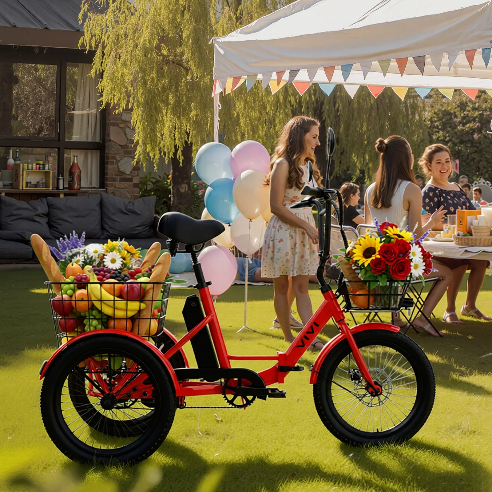 VIVI T01 Electric Trike Folding Cargo Electric Tricycle SGS Certified to UL2849 13 VIVI T01 Electric Trike Folding Cargo Electric Tricycle SGS Certified to UL2849
