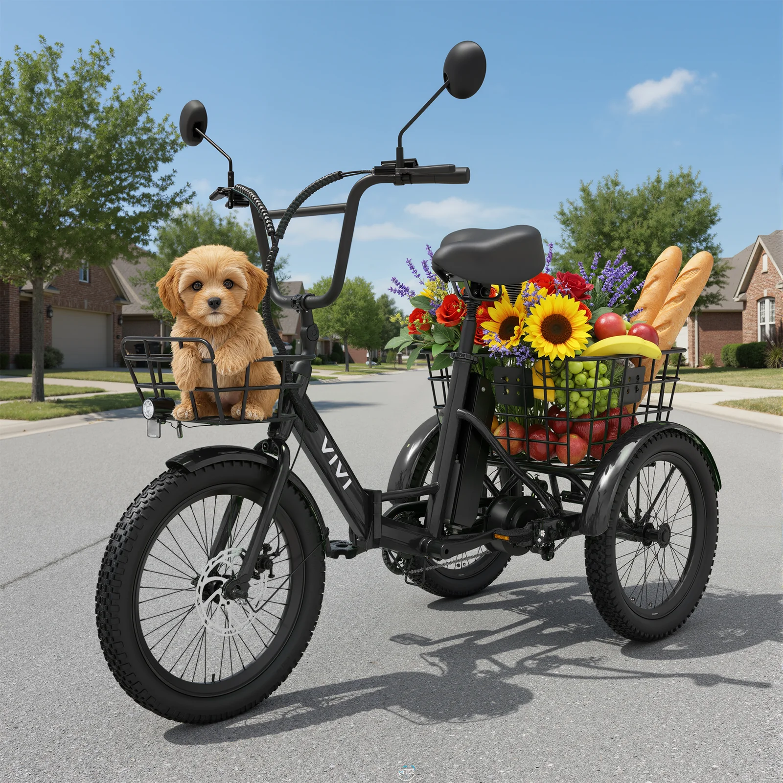 VIVI T01 Electric Trike Folding Cargo Electric Tricycle SGS Certified to UL2849 14 VIVI T01 Electric Trike Folding Cargo Electric Tricycle SGS Certified to UL2849