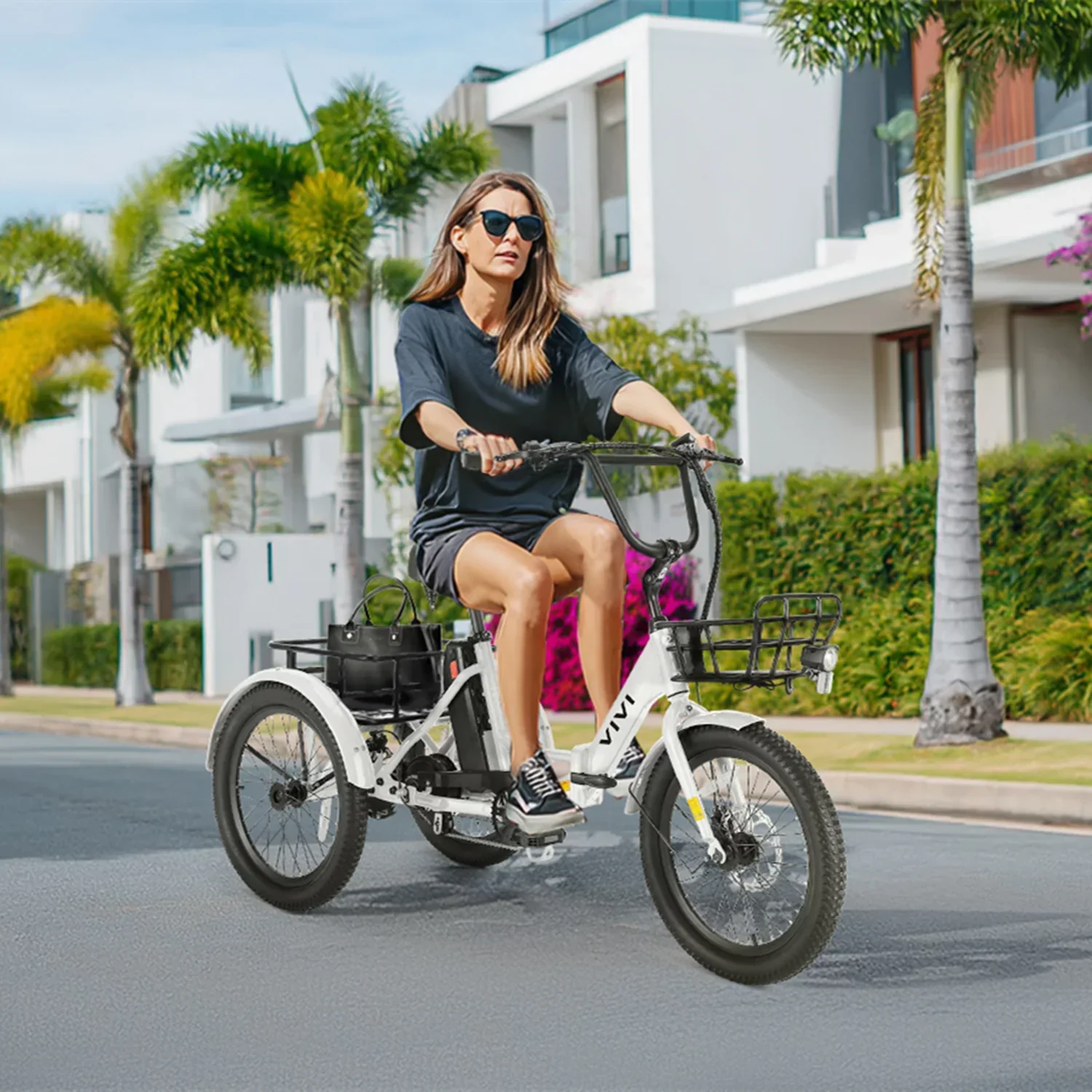 VIVI T01 Electric Trike Folding Cargo Electric Tricycle SGS Certified to UL2849 15 VIVI T01 Electric Trike Folding Cargo Electric Tricycle SGS Certified to UL2849