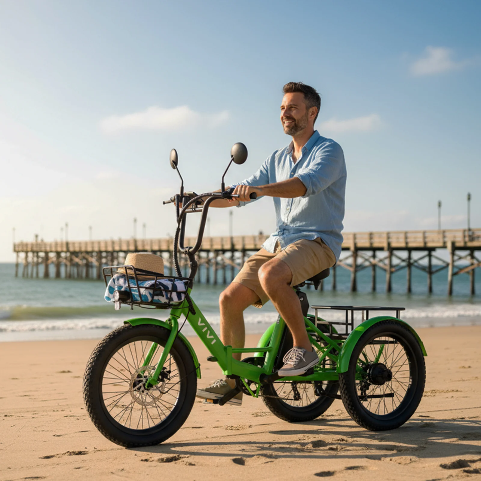 VIVI T01 Electric Trike Folding Cargo Electric Tricycle SGS Certified to UL2849 16 VIVI T01 Electric Trike Folding Cargo Electric Tricycle SGS Certified to UL2849