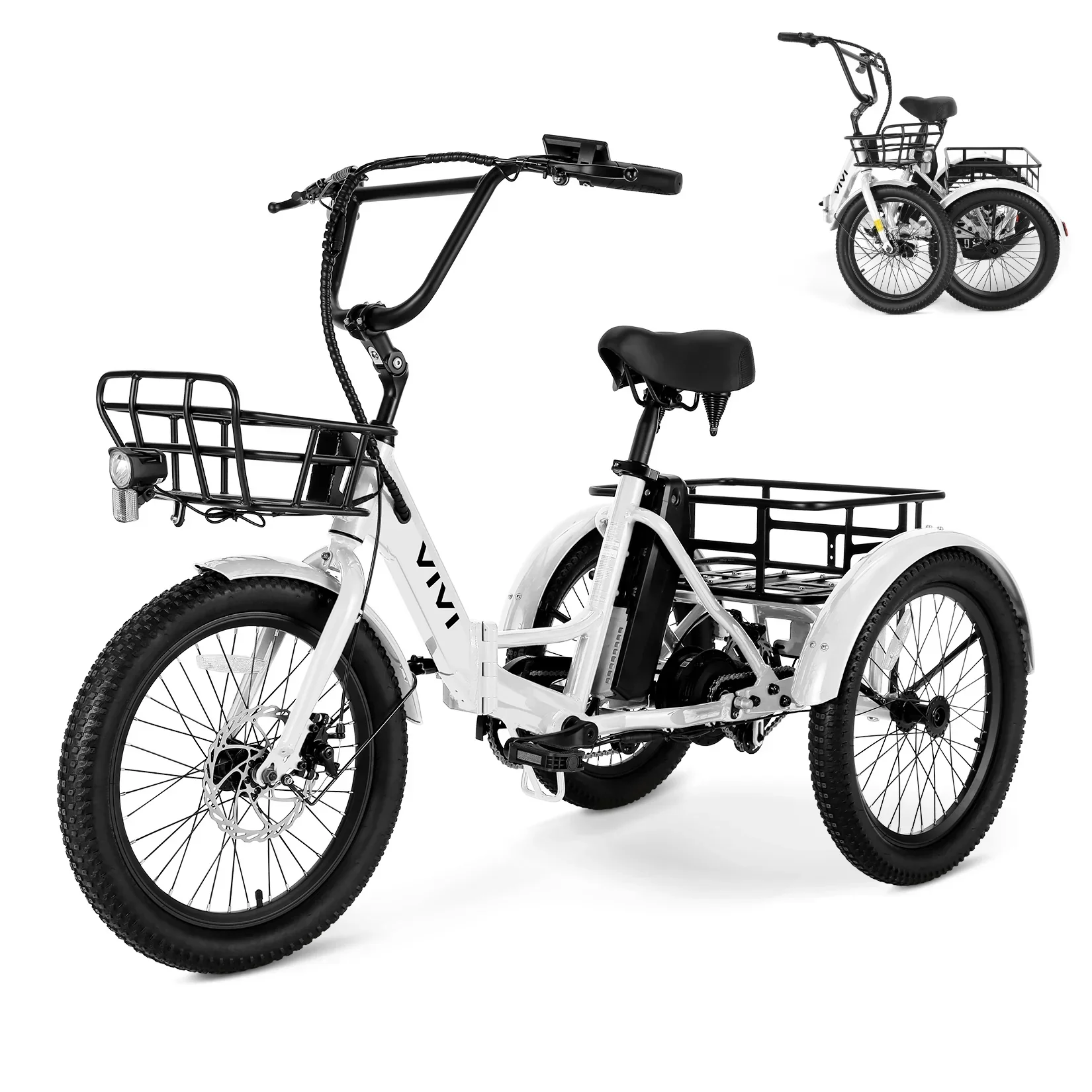 VIVI T01 Electric Trike Folding Cargo Electric Tricycle SGS Certified to UL2849 19 VIVI T01 Electric Trike Folding Cargo Electric Tricycle SGS Certified to UL2849