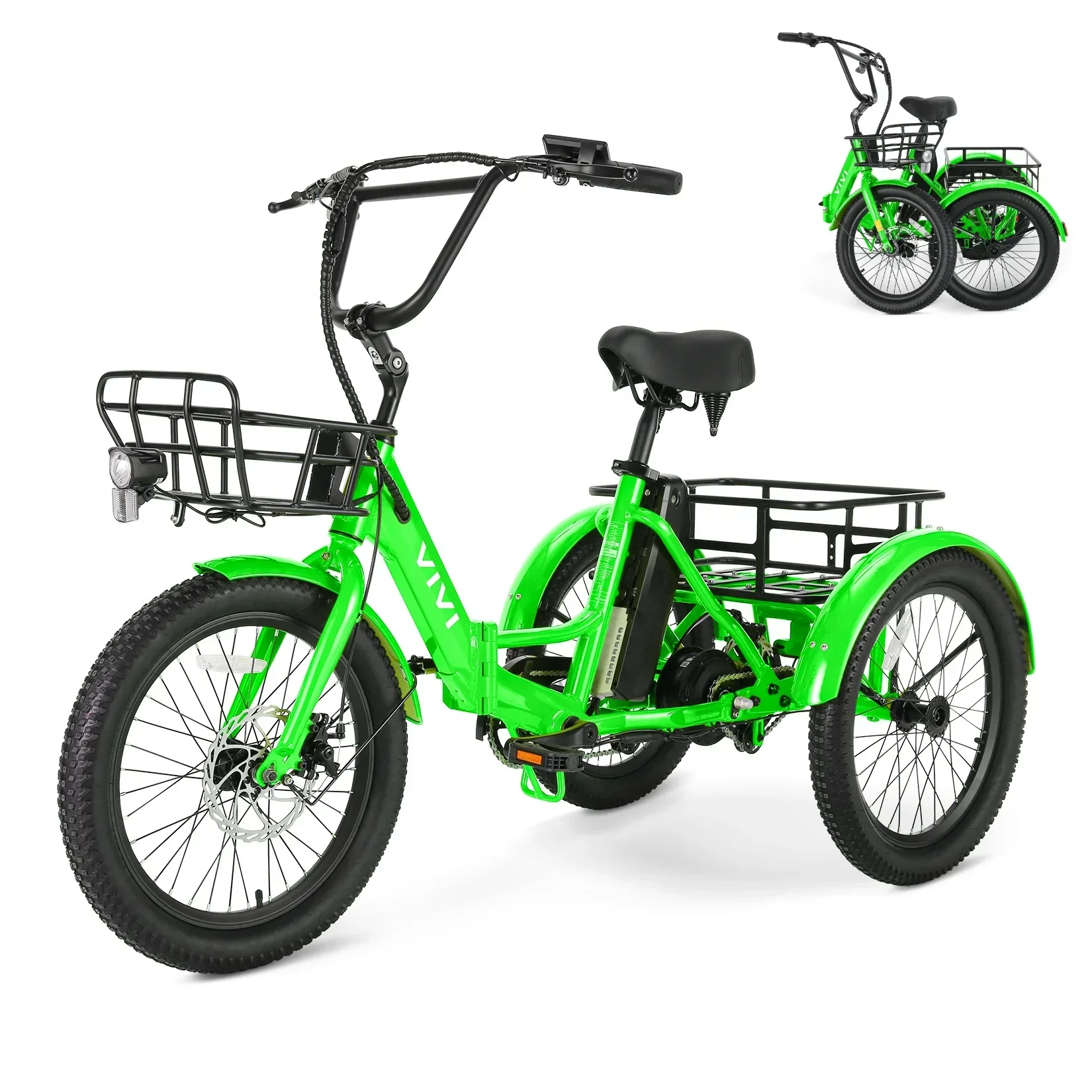 VIVI T01 Electric Trike Folding Cargo Electric Tricycle SGS Certified to UL2849 23 VIVI T01 Electric Trike Folding Cargo Electric Tricycle SGS Certified to UL2849