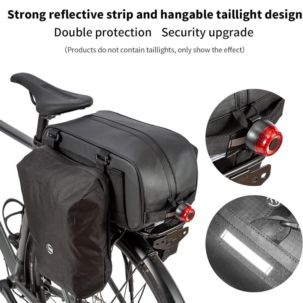 VIVI Bike Rear Rack Bag Bicycle Panniers Saddle Bag 10 VIVI Bike Rear Rack Bag Bicycle Panniers Saddle Bag