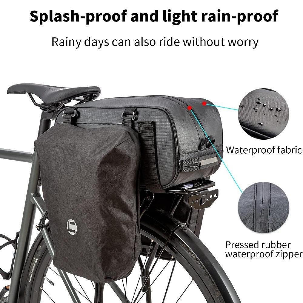 VIVI Bike Rear Rack Bag Bicycle Panniers Saddle Bag 6 VIVI Bike Rear Rack Bag Bicycle Panniers Saddle Bag