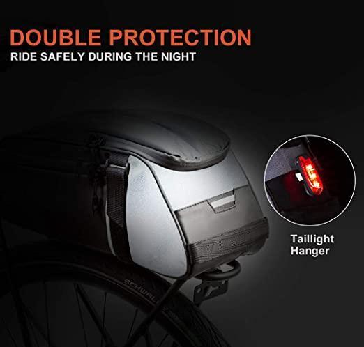 VIVI Bike Rear Rack Bag Bicycle Storage Bag Hanging Bag 5 VIVI Bike Rear Rack Bag Bicycle Storage Bag Hanging Bag