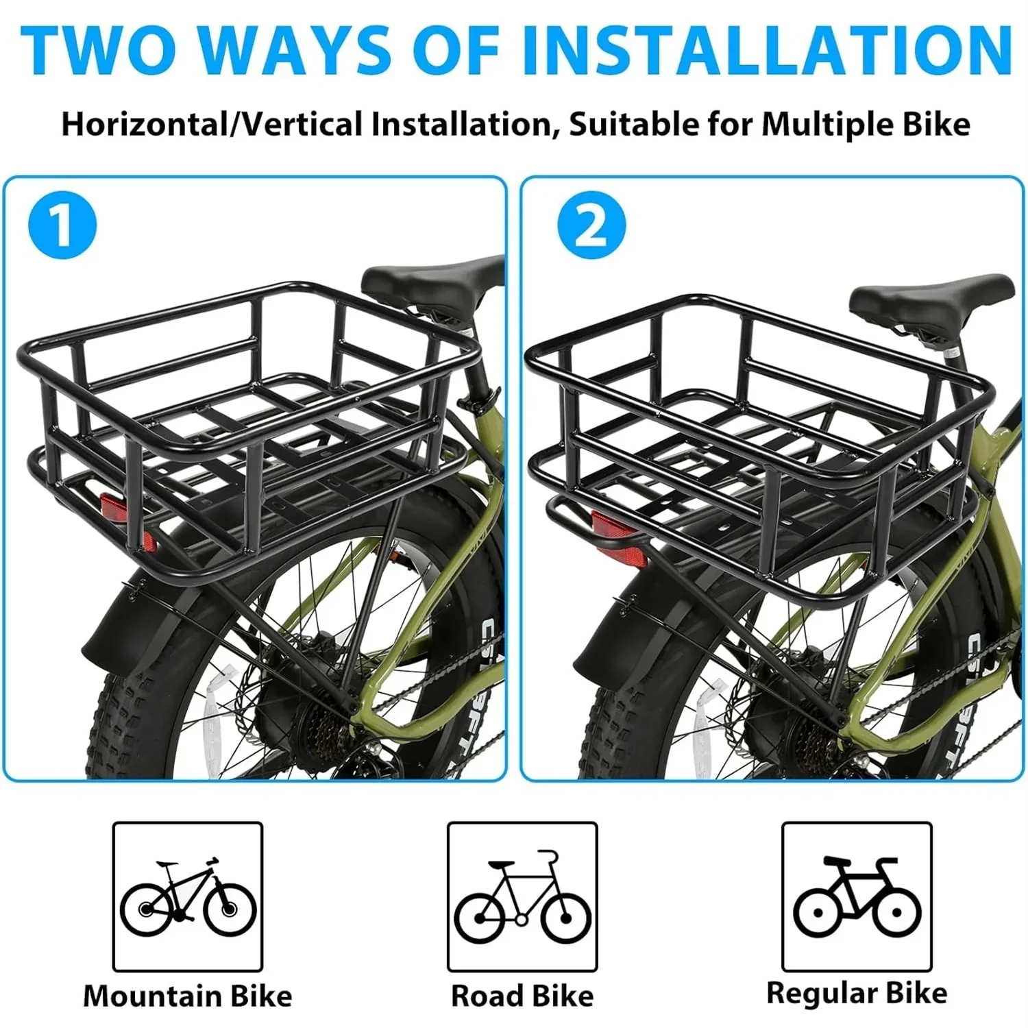 VIVI Rear Rack Basket Cargo Baskets for ACE01 & ACE07 10 VIVI Rear Rack Basket Cargo Baskets for ACE01 & ACE07