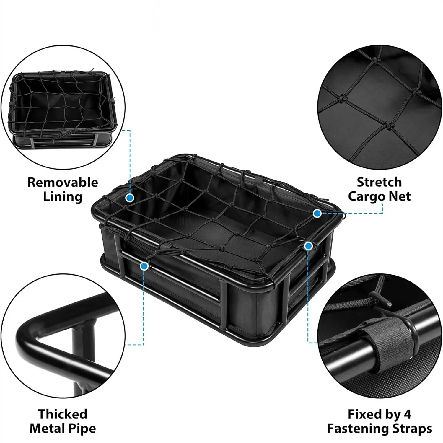 VIVI Rear Rack Basket Cargo Baskets for ACE01 & ACE07 18 VIVI Rear Rack Basket Cargo Baskets for ACE01 & ACE07