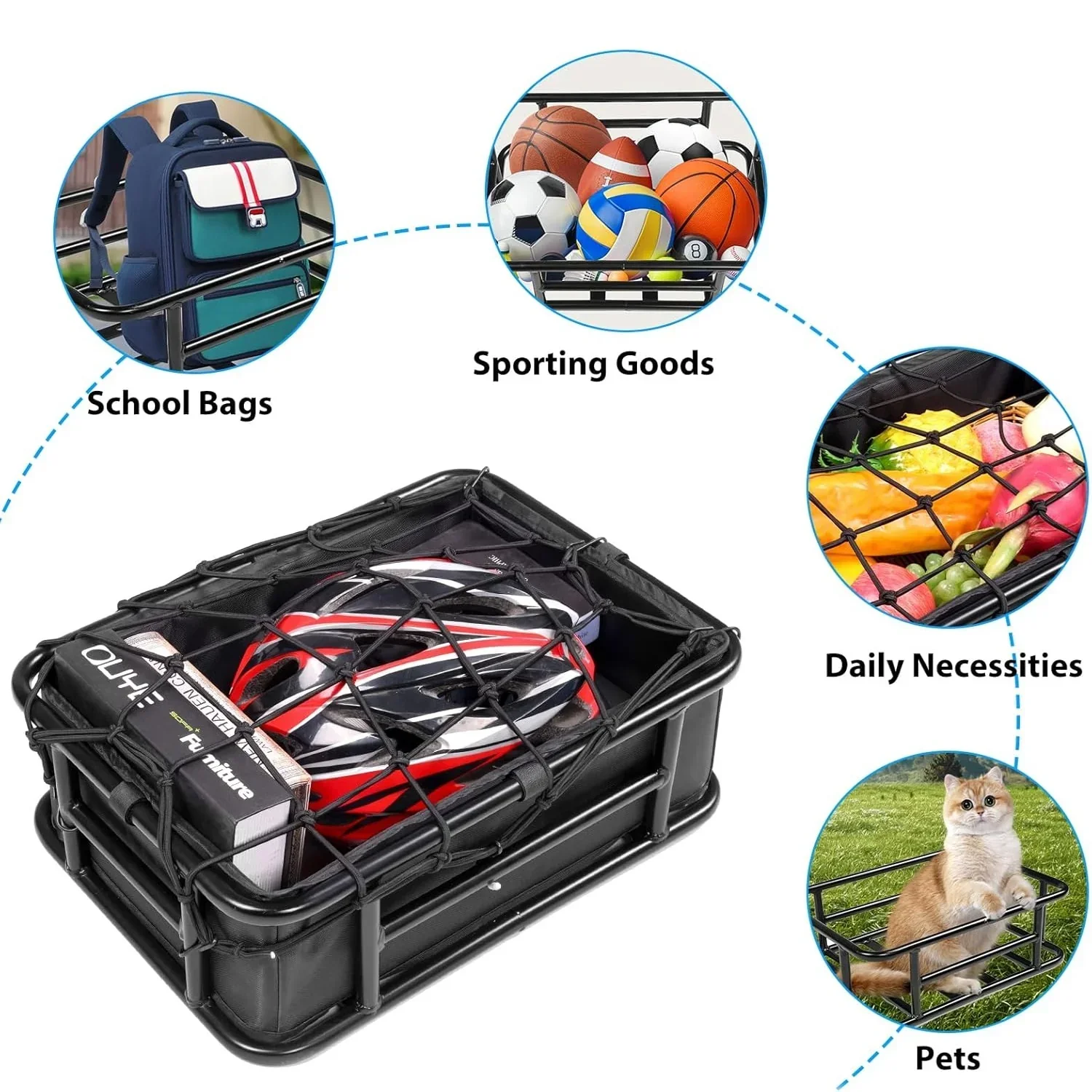 VIVI Rear Rack Basket Cargo Baskets for ACE01 & ACE07 19 VIVI Rear Rack Basket Cargo Baskets for ACE01 & ACE07