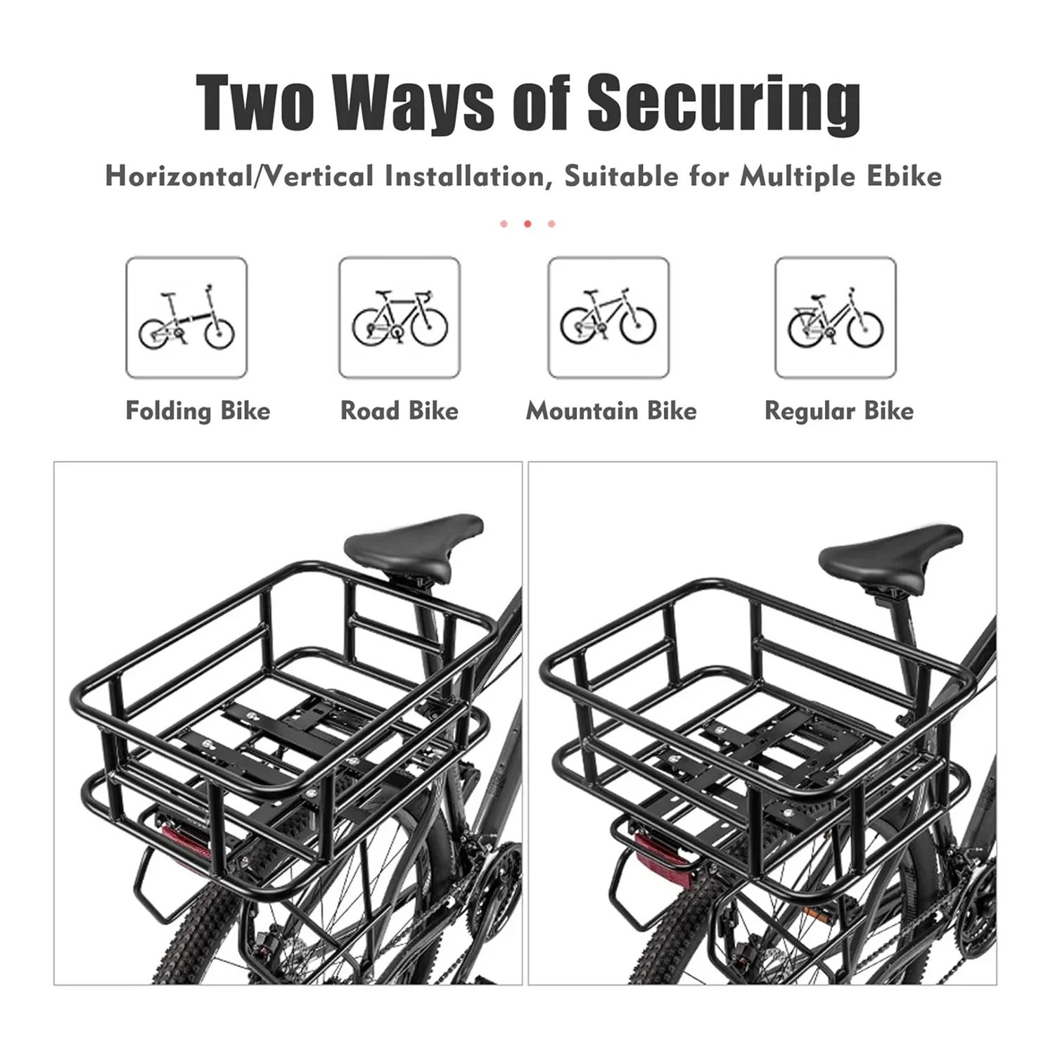 VIVI Rear Rack Basket Cargo Baskets for ACE01 & ACE07 7 VIVI Rear Rack Basket Cargo Baskets for ACE01 & ACE07