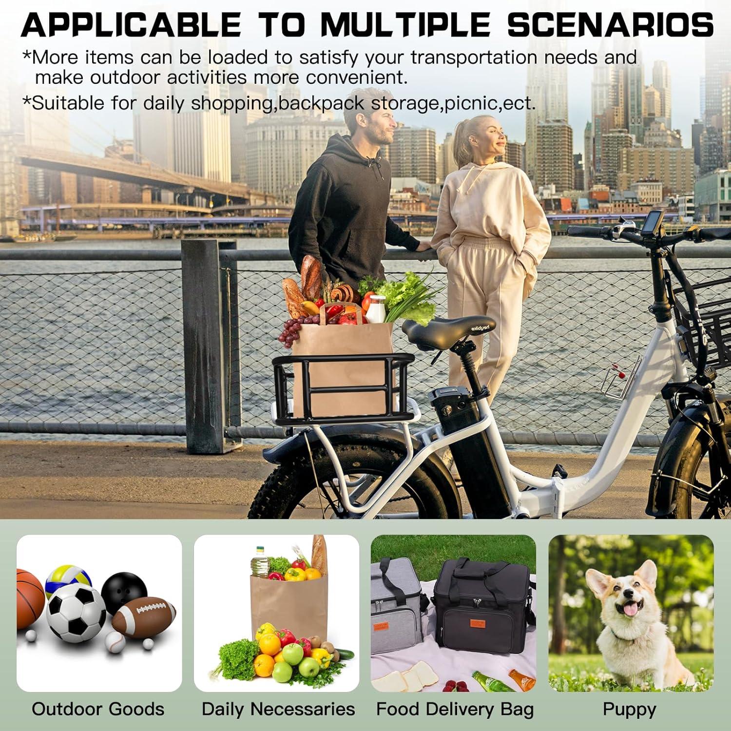 VIVI Universal Rear Rack Basket Cargo Baskets