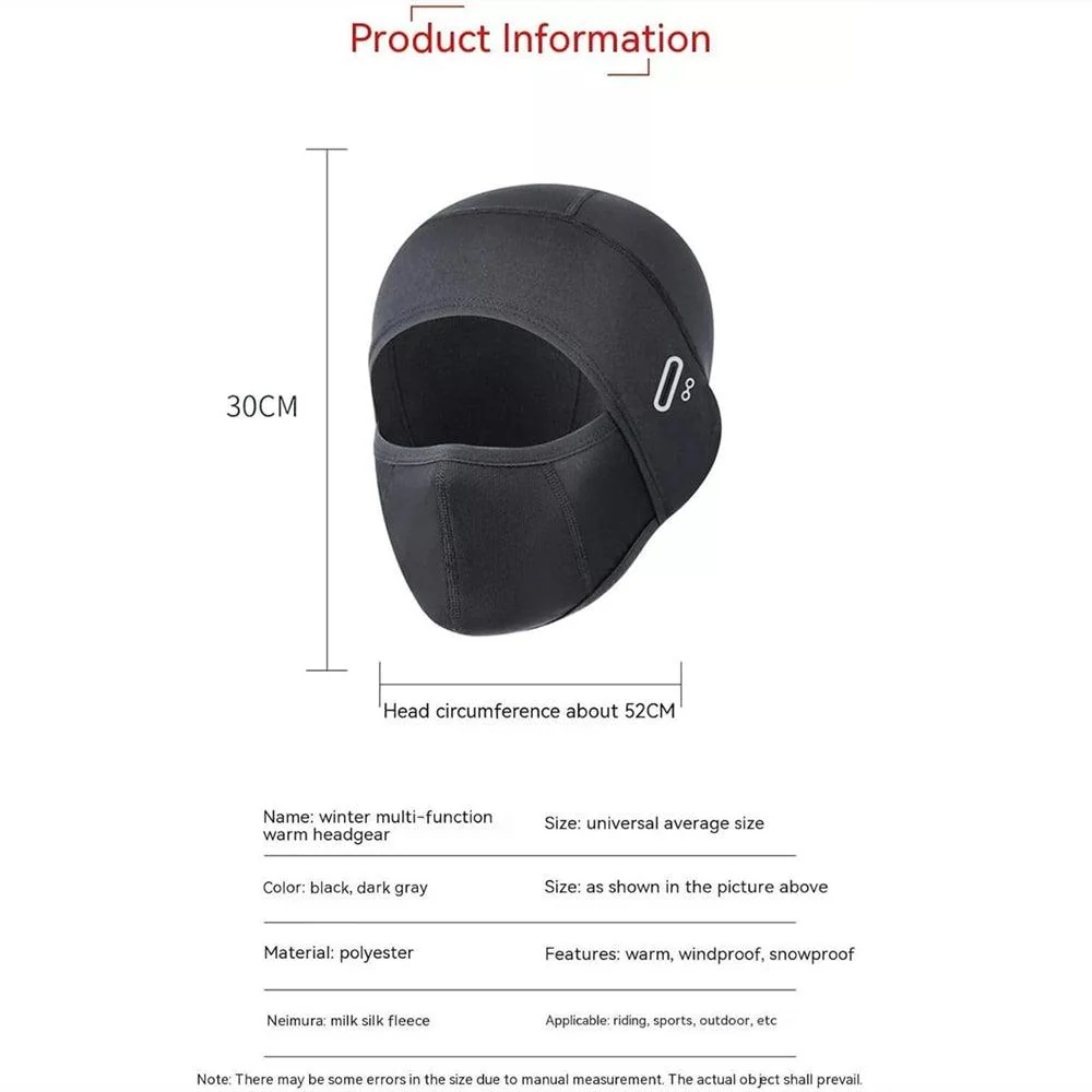 VIVI Bike Helmet Liner Cycling Warm Hood Masks 11 VIVI Bike Helmet Liner Cycling Warm Hood Masks