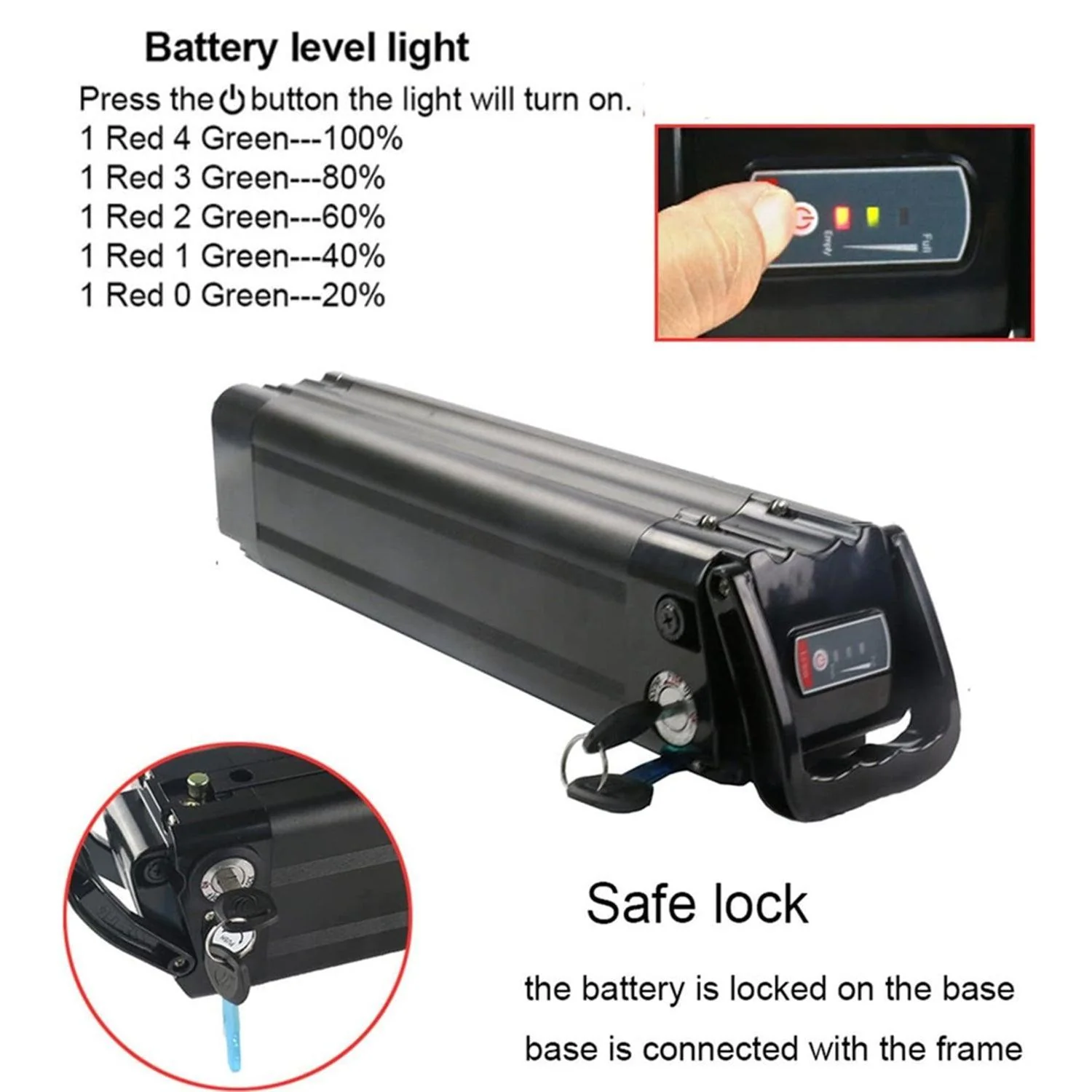 VIVI Electric Bike Battery For MT20UL Ebike 4 VIVI Electric Bike Battery For MT20UL Ebike