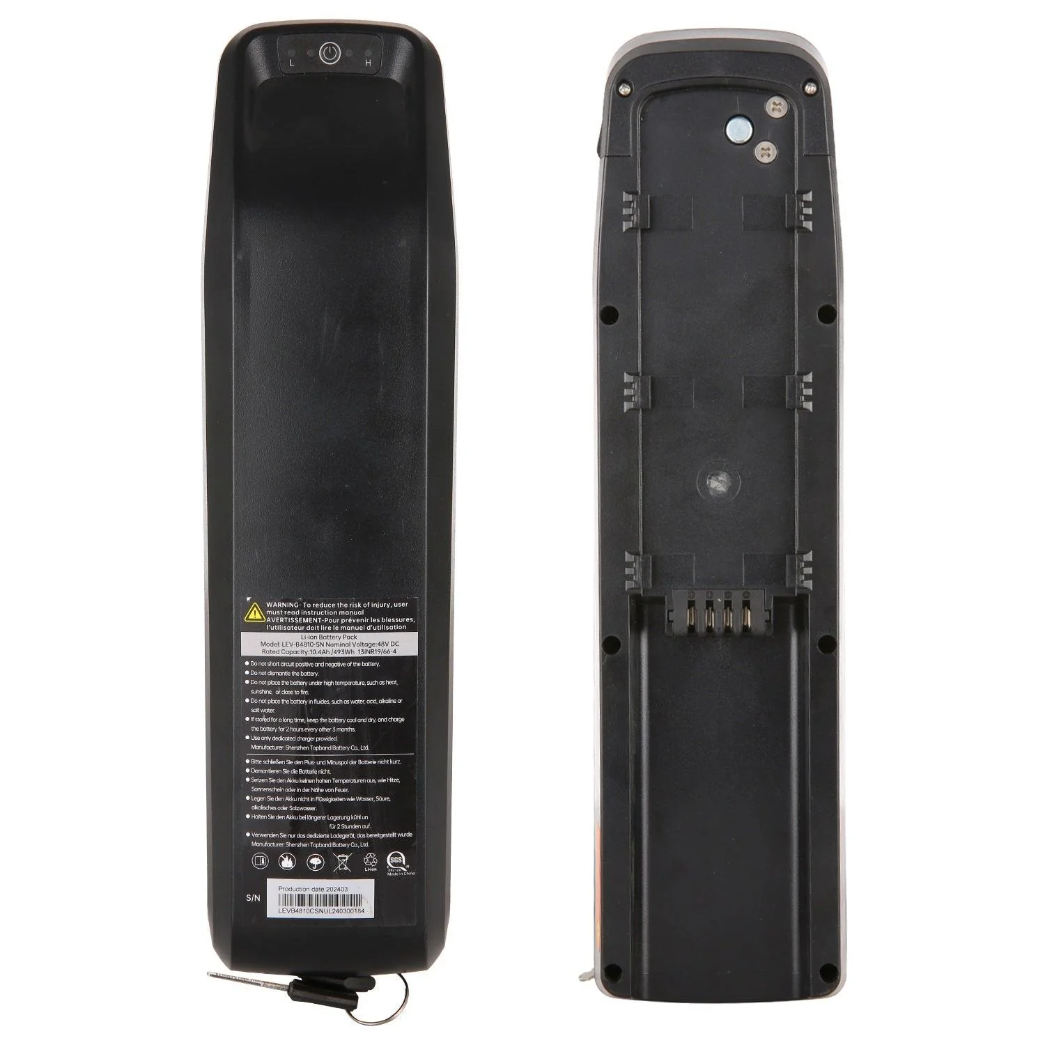 VIVI Electric Bike Battery For H7UL Ebike