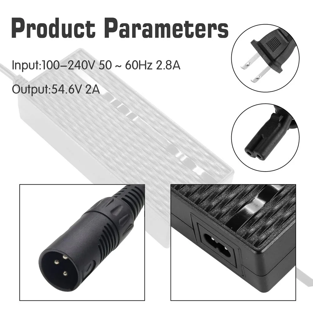 VIVI Electric Bike Chargers for 48V Battery 56 VIVI Electric Bike Chargers for 48V Battery