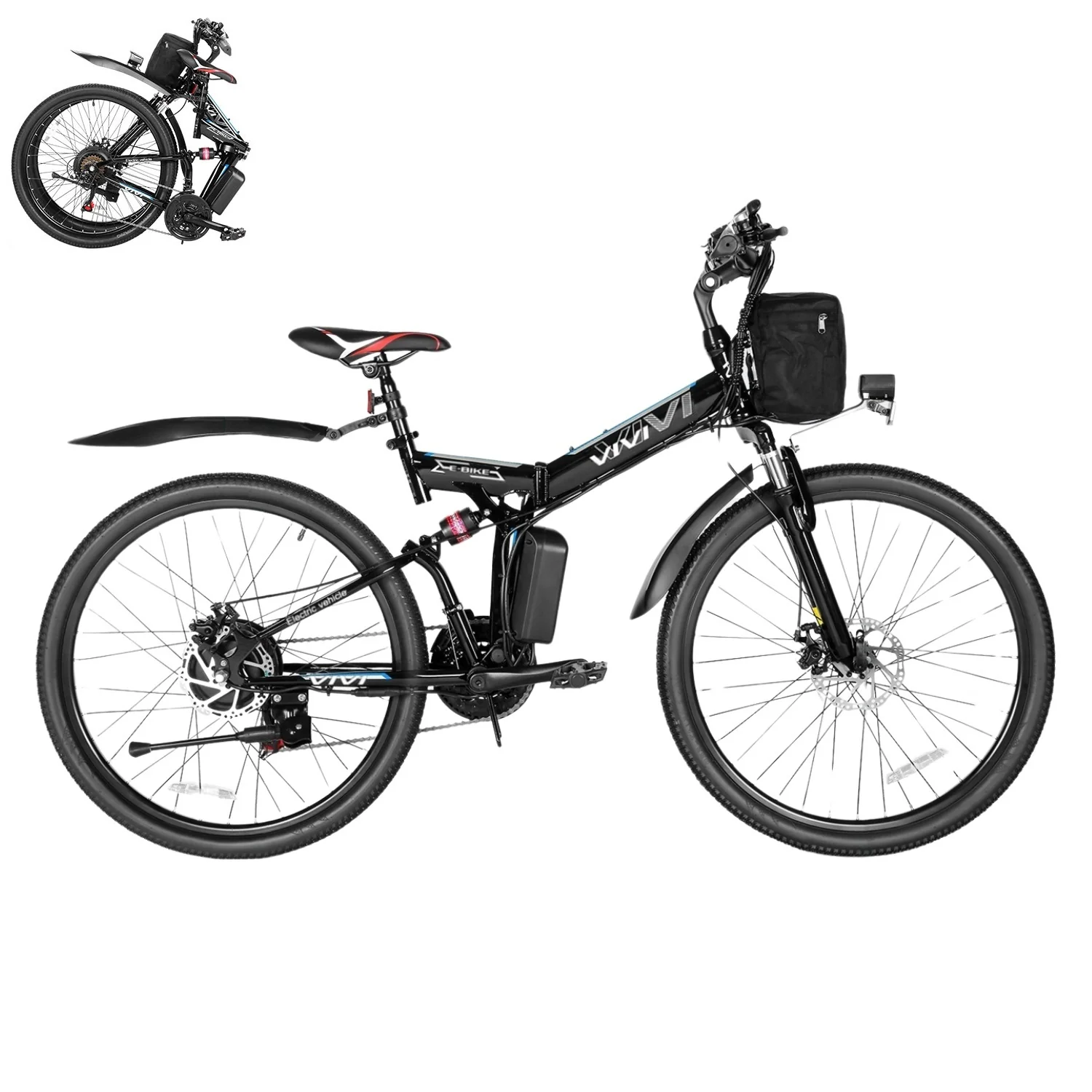 VIVI M026TGBUL Electric Bike Foldable Full Suspension Electric Mountain Bike SGS Certified to UL2849 18 VIVI M026TGBUL Electric Bike Foldable Full Suspension Electric Mountain Bike SGS Certified to UL2849
