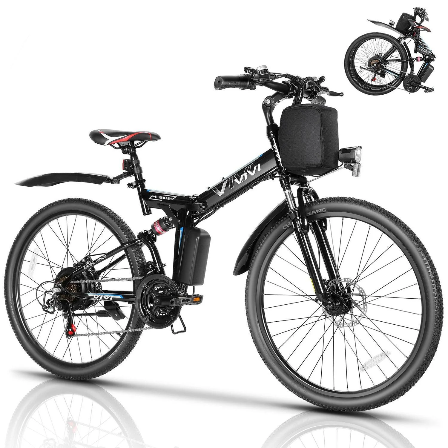 VIVI M026TGBUL Electric Bike Foldable Full Suspension Electric Mountain Bike SGS Certified to UL2849 19 VIVI M026TGBUL Electric Bike Foldable Full Suspension Electric Mountain Bike SGS Certified to UL2849