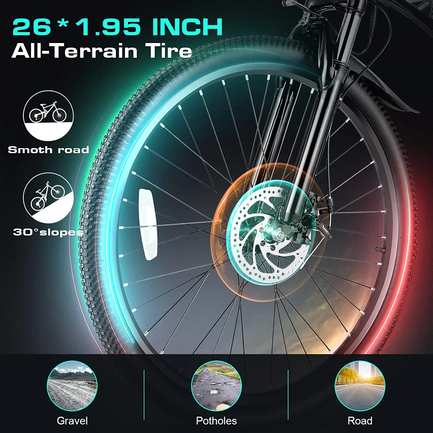 VIVI M026TGBUL Electric Bike Foldable Full Suspension Electric Mountain Bike SGS Certified to UL2849 9 VIVI M026TGBUL Electric Bike Foldable Full Suspension Electric Mountain Bike SGS Certified to UL2849