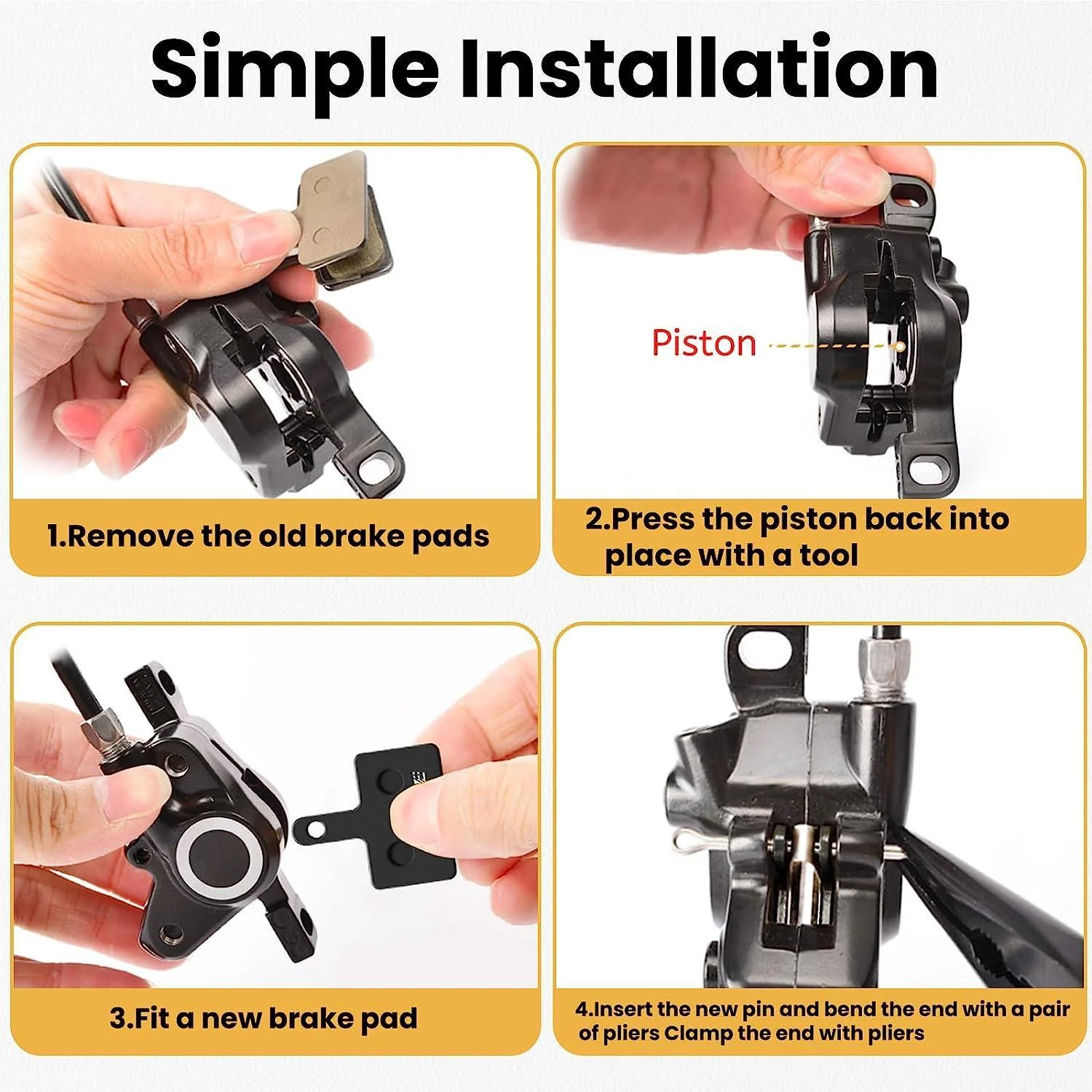 VIVI Bike Semi-Metal Disc Brake Pads 9 VIVI Bike Semi-Metal Disc Brake Pads