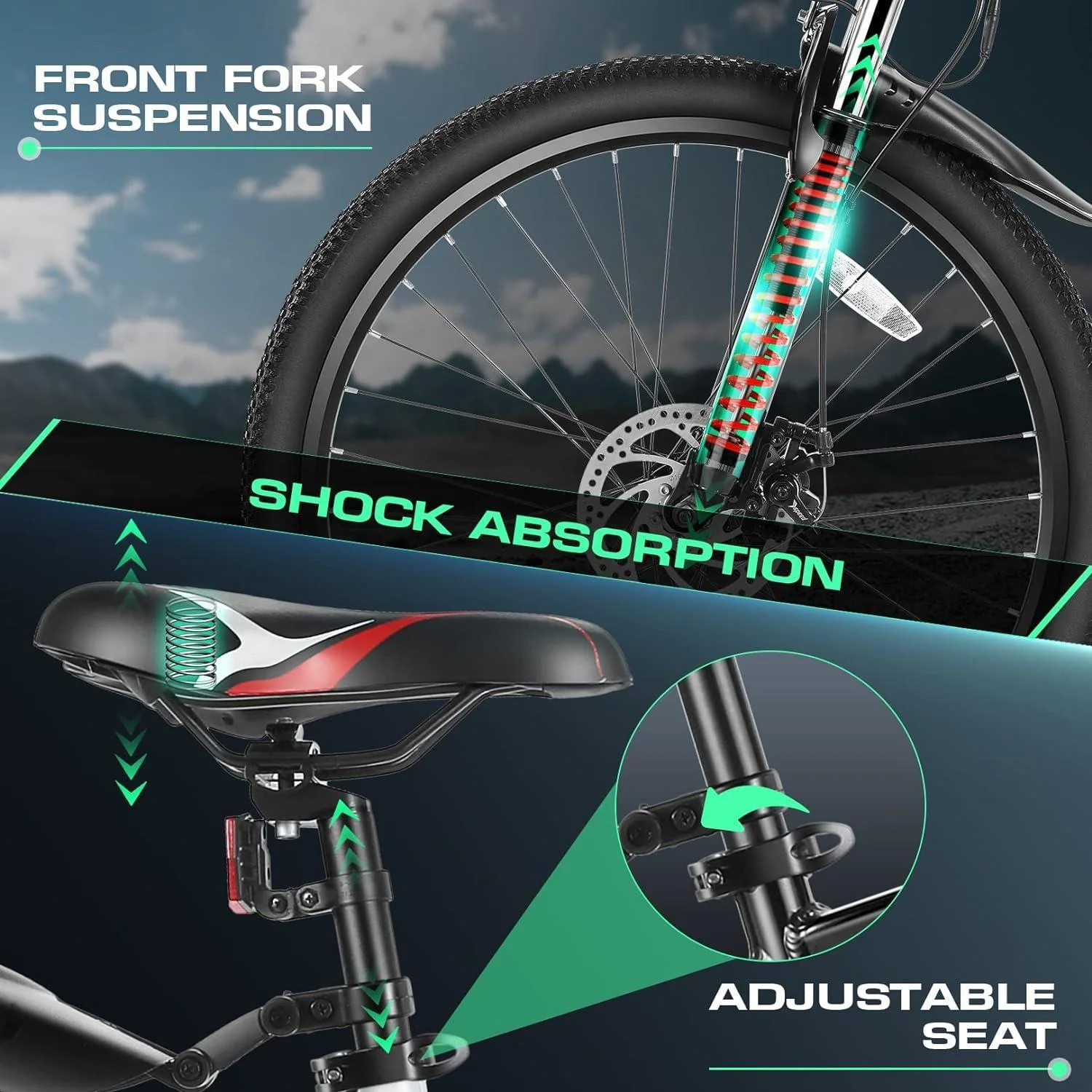 VIVI M026SHUL Electric Bike Hardtail Electric Mountain Bike SGS Certified to UL2849 10 VIVI M026SHUL Electric Bike Hardtail Electric Mountain Bike SGS Certified to UL2849