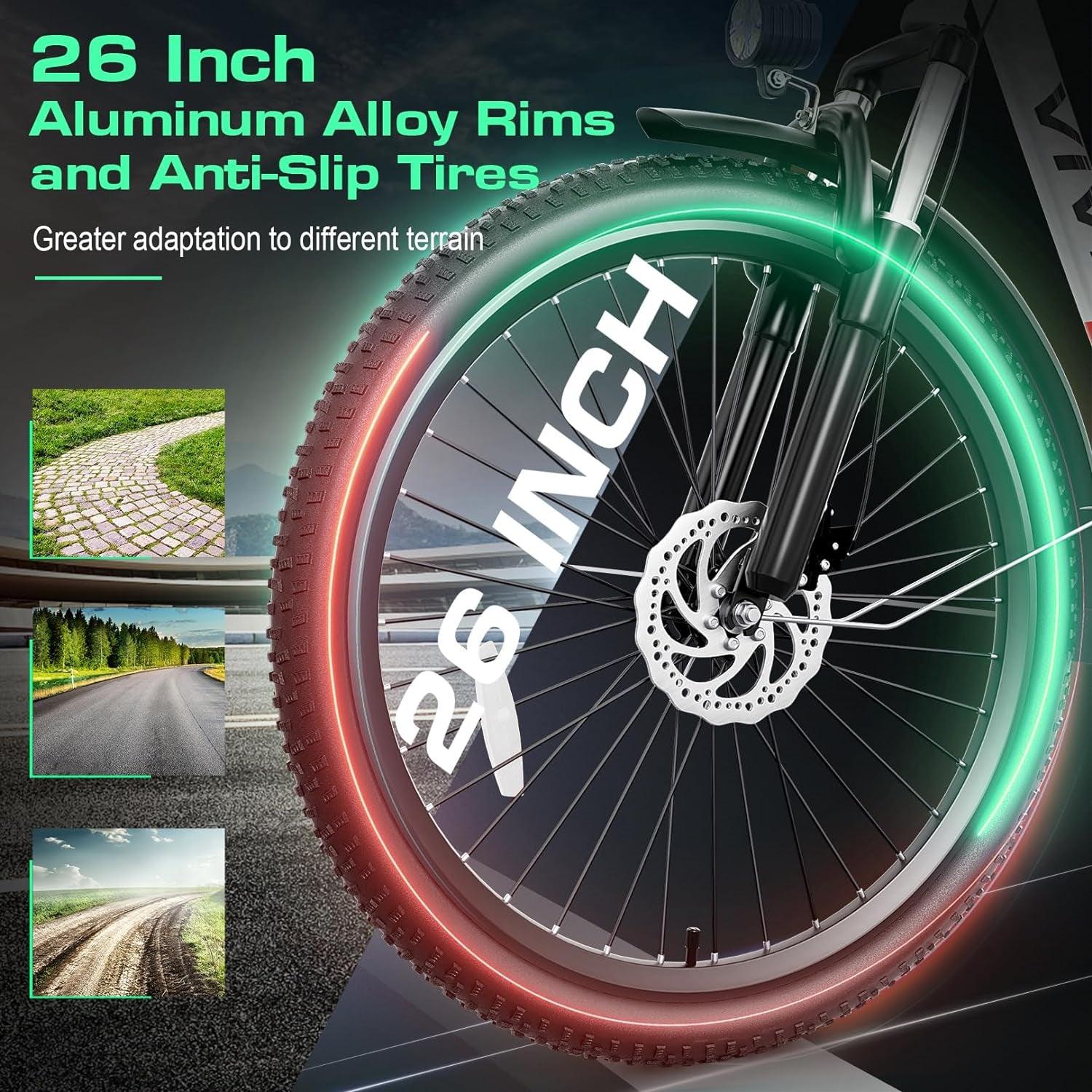 VIVI C26UL Electric Bike Cruiser Electric Commuter Bike SGS Certified to UL2849 6 VIVI C26UL Electric Bike Cruiser Electric Commuter Bike SGS Certified to UL2849