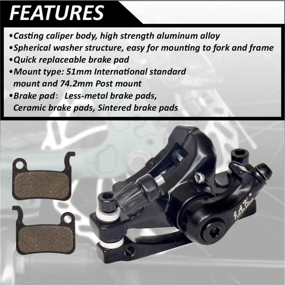 VIVI Bike JAK-7 Mechanical Disc Brake Calipers 20 VIVI Bike JAK-7 Mechanical Disc Brake Calipers