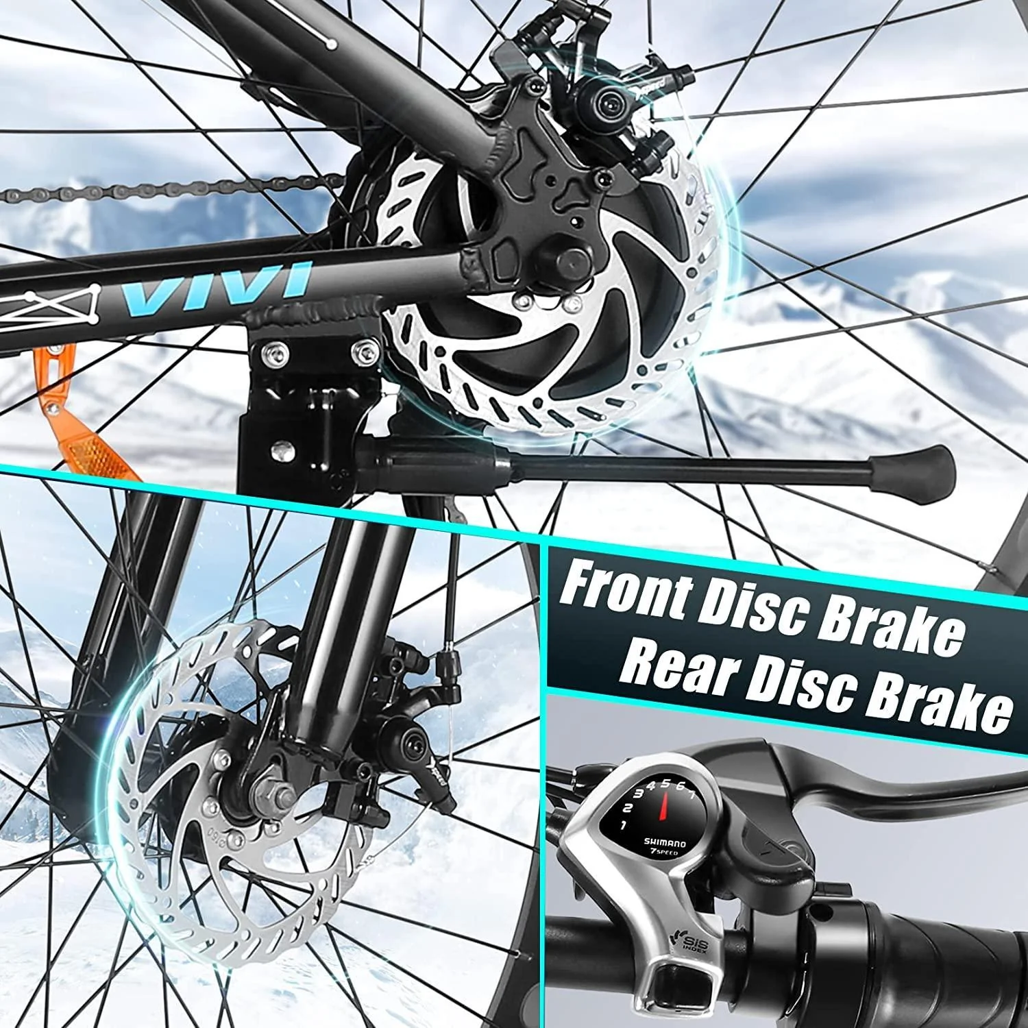 VIVI F26FUL Electric Bike Long Range Fat Tire Electric Bike SGS Certified to UL2849 12 VIVI F26FUL Electric Bike Long Range Fat Tire Electric Bike SGS Certified to UL2849