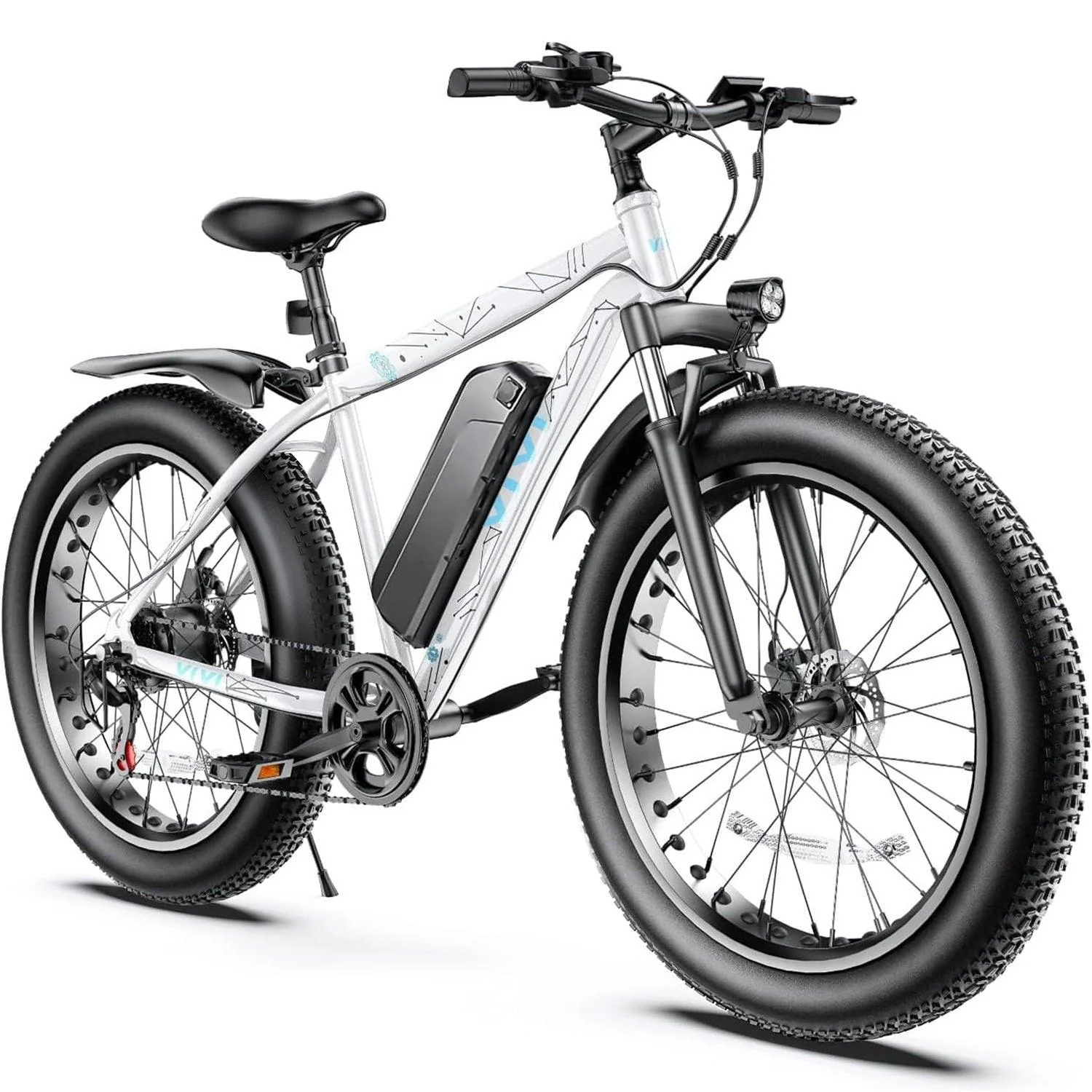 VIVI F26FUL Electric Bike Long Range Fat Tire Electric Bike SGS Certified to UL2849 26 VIVI F26FUL Electric Bike Long Range Fat Tire Electric Bike SGS Certified to UL2849
