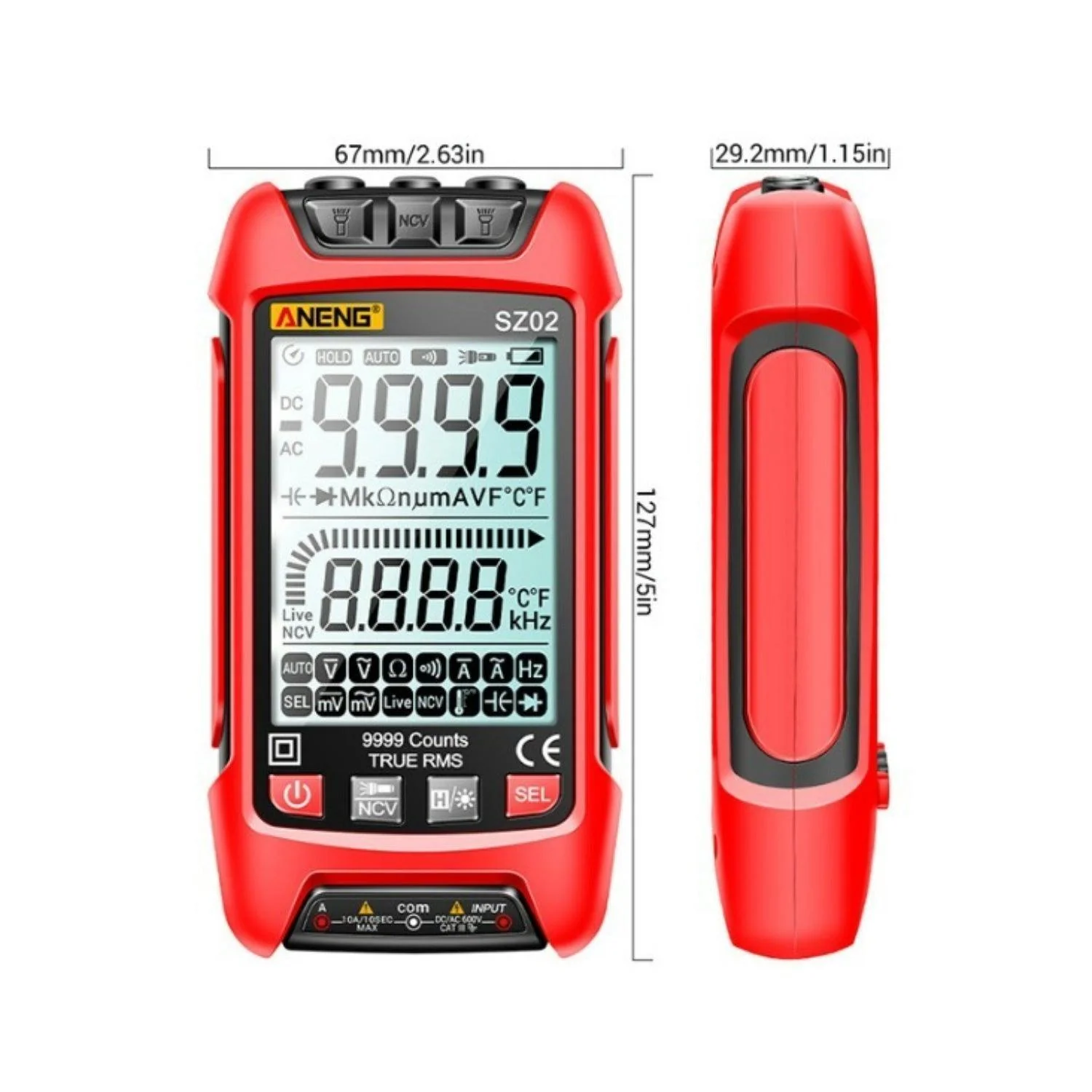 VIVI SZ02 Digital Display Multimeter Smart Voltmeter 4 VIVI SZ02 Digital Display Multimeter Smart Voltmeter