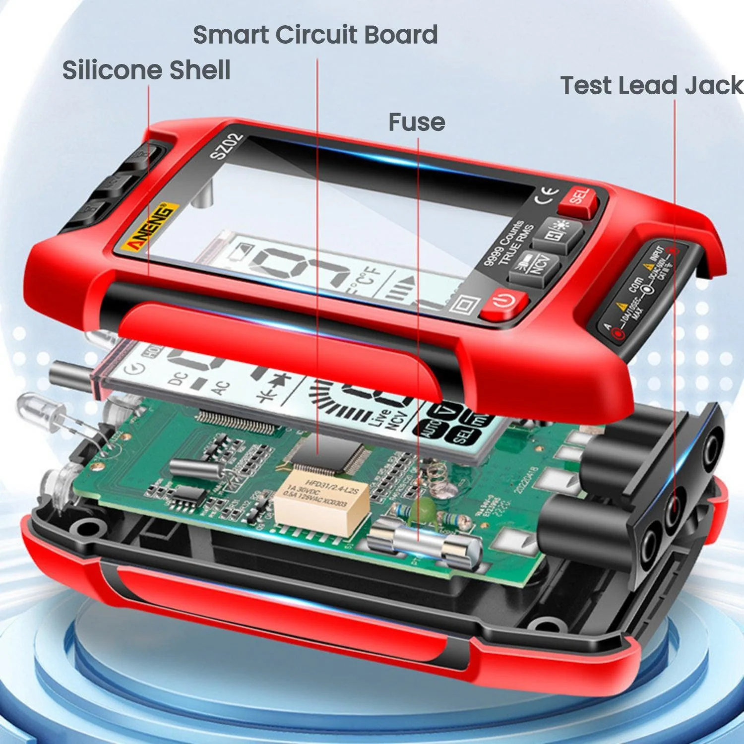 VIVI SZ02 Digital Display Multimeter Smart Voltmeter 5 VIVI SZ02 Digital Display Multimeter Smart Voltmeter