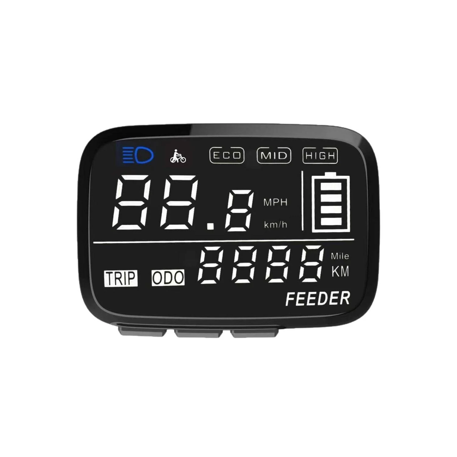 VIVI Electric Bike 48V 08N LCD Display Meters For Gopina Ebike