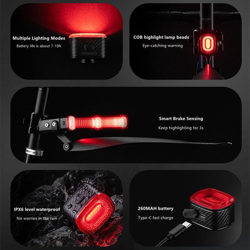 VIVI Bike Smart Tail Light Night Riding Rear Lights 6 VIVI Bike Smart Tail Light Night Riding Rear Lights