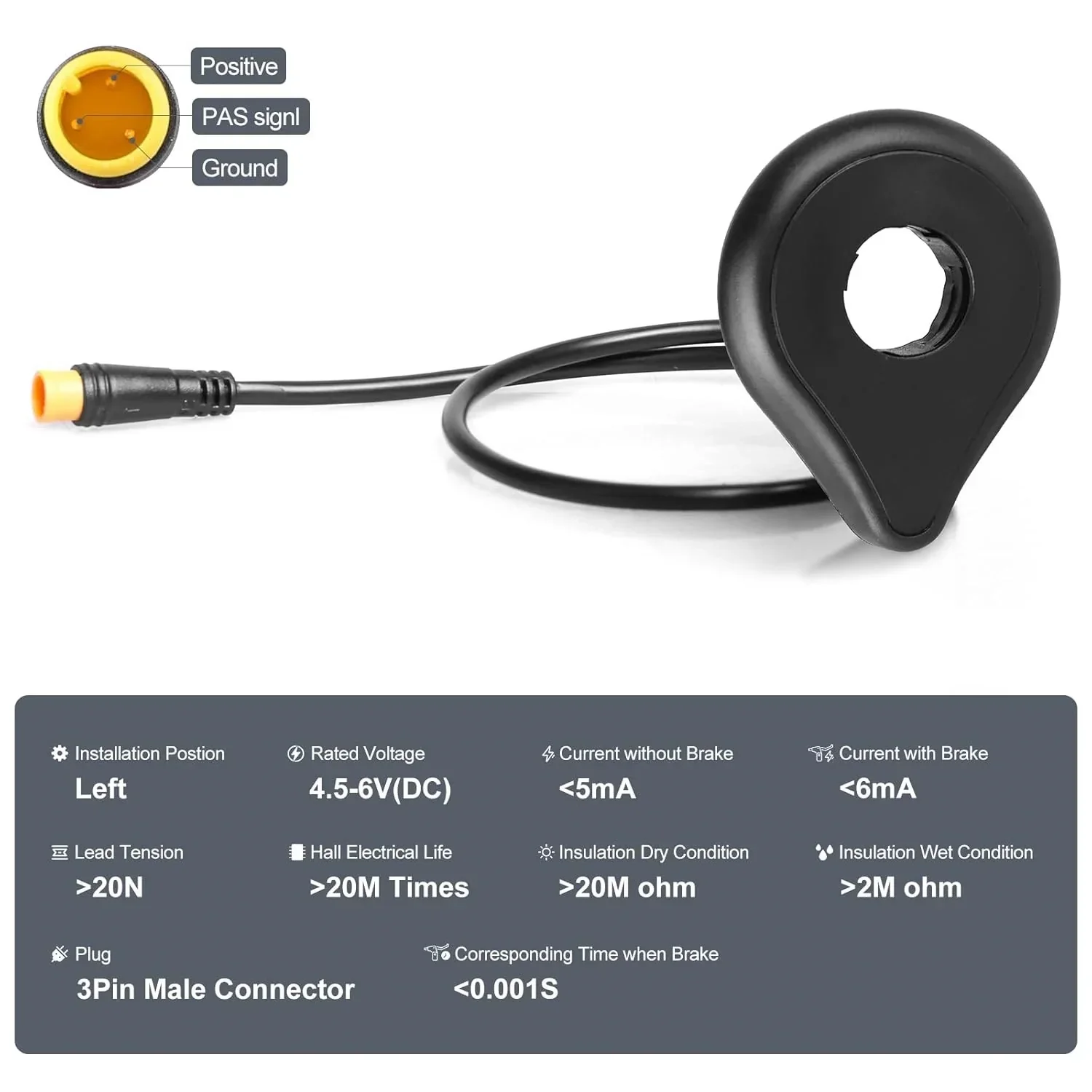 VIVI Electric Bike Speed and Cadence Sensors 3 VIVI Electric Bike Speed and Cadence Sensors